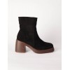 Cuffed Suede Chunky Heel Boots Cuffed Suede Chunky Heel Boots