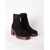 Cuffed Suede Chunky Heel Boots Cuffed Suede Chunky Heel Boots