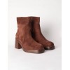 Cuffed Suede Chunky Heel Boots Cuffed Suede Chunky Heel Boots