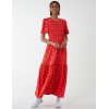 Angel Sleeve Tiered Maxi Dress Angel Sleeve Tiered Maxi Dress