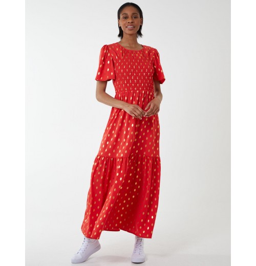 Angel Sleeve Tiered Maxi Dress Angel Sleeve Tiered Maxi Dress