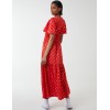 Angel Sleeve Tiered Maxi Dress Angel Sleeve Tiered Maxi Dress