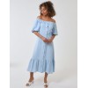 Bardot Button Through Midi Dress Bardot Button Through Midi Dress