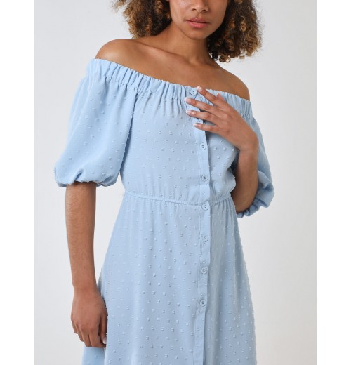 Bardot Button Through Midi Dress Bardot Button Through Midi Dress