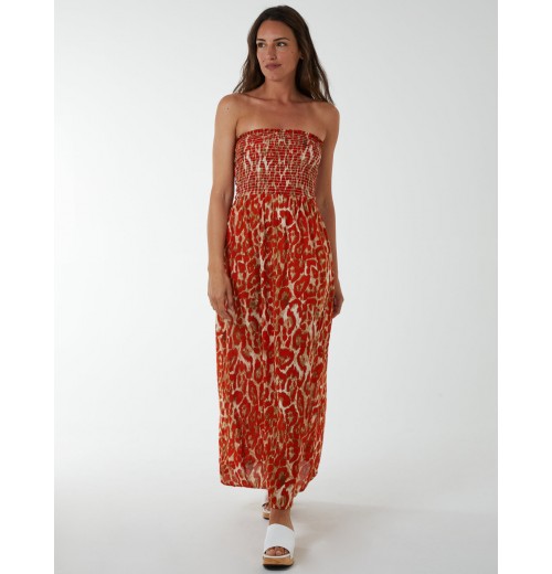 Bandeau Shirred Maxi Dress Bandeau Shirred Maxi Dress