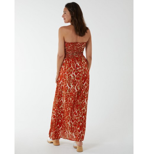 Bandeau Shirred Maxi Dress Bandeau Shirred Maxi Dress
