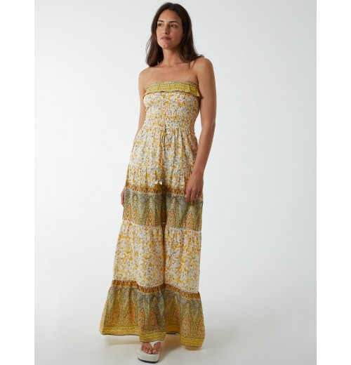 Bandeau Shirred Maxi Dress Bandeau Shirred Maxi Dress