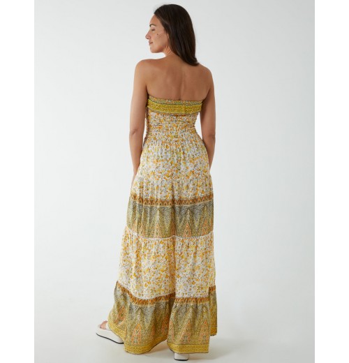 Bandeau Shirred Maxi Dress Bandeau Shirred Maxi Dress