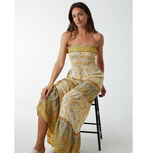 Bandeau Shirred Maxi Dress Bandeau Shirred Maxi Dress