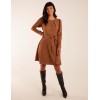 Leopard Print Round Neck Skater Mini Dress Leopard Print Round Neck Skater Mini Dress