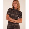 Zig Zag Printed Smock Mini Dress Zig Zag Printed Smock Mini Dress