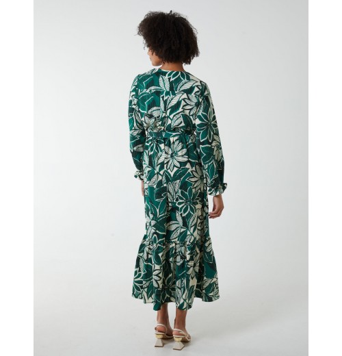 Abstract Floral Belted Maxi Dress Abstract Floral Belted Maxi Dress
