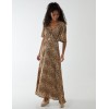 Abstract Maxi Dress With Belt Abstract Maxi Dress With Belt