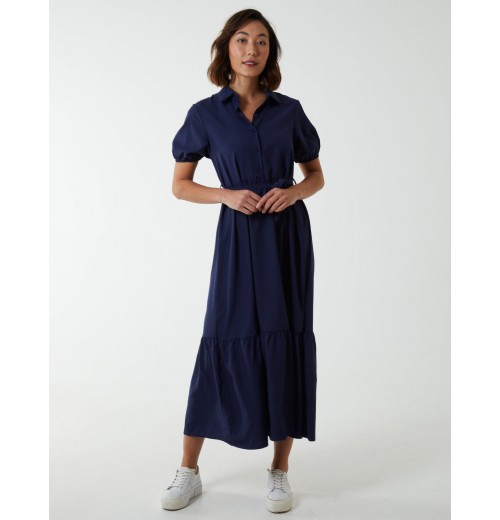 Belted Tiered Maxi Dress Belted Tiered Maxi Dress