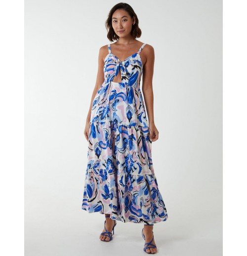Abstract Tie Detail Dress Abstract Tie Detail Dress