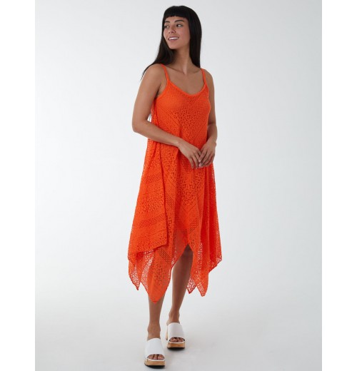 Crochet Strappy Hanky Dress Crochet Strappy Hanky Dress
