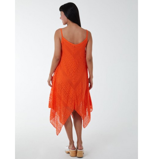 Crochet Strappy Hanky Dress Crochet Strappy Hanky Dress