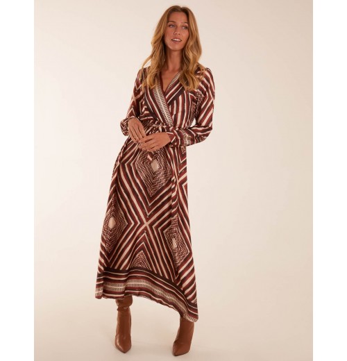 Aztec Wrap Maxi Dress Aztec Wrap Maxi Dress