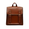 Black Leather Buckle Backpack Black Leather Buckle Backpack