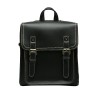 Black Leather Buckle Backpack Black Leather Buckle Backpack