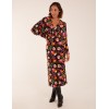 Wrap Batwing Midi Dress With Side Split Wrap Batwing Midi Dress With Side Split