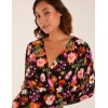 Wrap Batwing Midi Dress With Side Split Wrap Batwing Midi Dress With Side Split