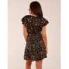 Wrap Mini Dress With Angel Sleeves Wrap Mini Dress With Angel Sleeves