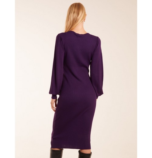 V-Neck Ribbed Bodycon Dress V-Neck Ribbed Bodycon Dress
