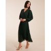 Wrap Front Pleated Midi Dress Wrap Front Pleated Midi Dress