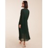 Wrap Front Pleated Midi Dress Wrap Front Pleated Midi Dress