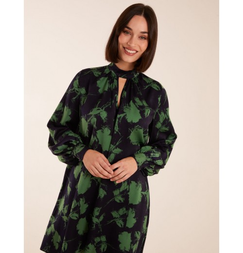 Abstract High Neck Keyhole Shift Dress Abstract High Neck Keyhole Shift Dress