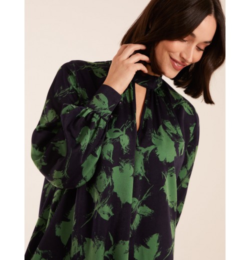 Abstract High Neck Keyhole Shift Dress Abstract High Neck Keyhole Shift Dress