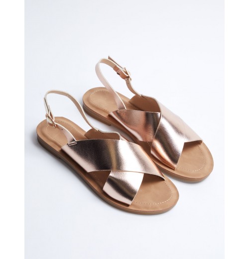 Crossover Strap Sandals Crossover Strap Sandals